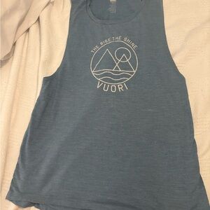 Vuori Slate Blue Graphic Tank Top